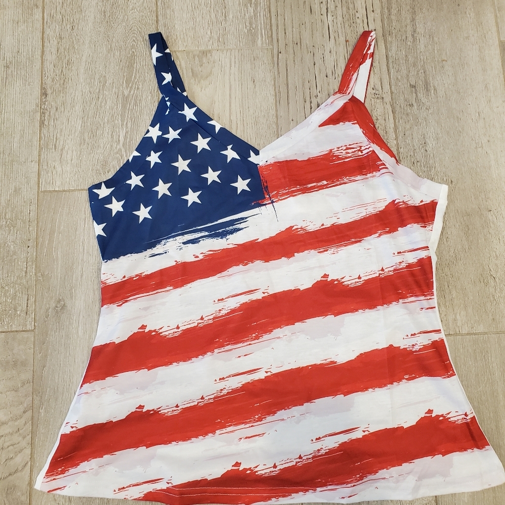 American flag tank